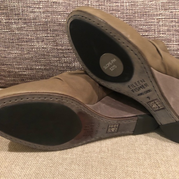 Eileen Fisher slope pm ankle booties zip round toe - Picture 8 of 8
